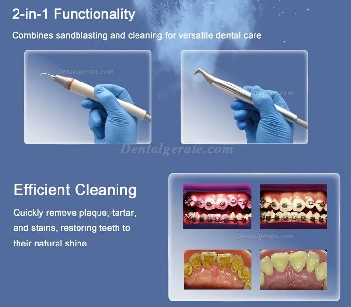Dentales Ultraschall Scaler und Pulverstrahlger&auml;t System f&uuml;r die Parodontaltherapie &ndash; 2-in-1-System PT-A